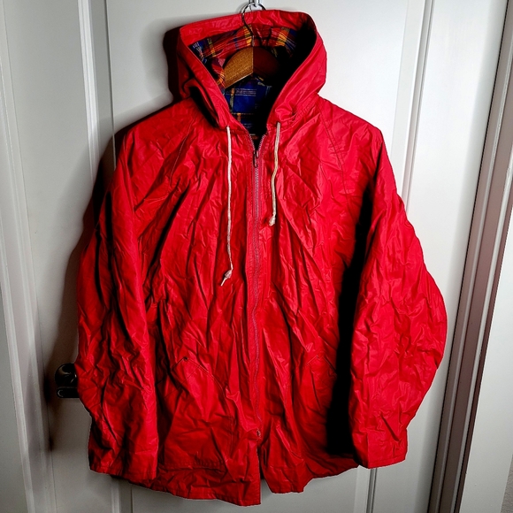 Vintage Jackets & Blazers - Vintage Flannel Lined Rain Jacket. Perfect Condition!